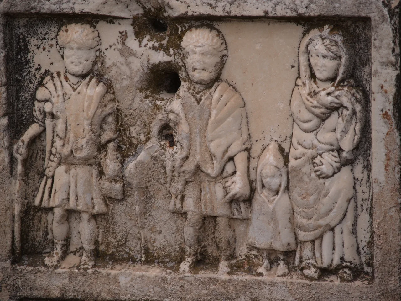 Římské ruiny na archeologickém nalezišti Stobi, Severní Makedonie
